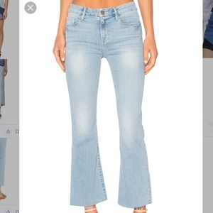 Frame Women's Blue Le Crop Mini Step Hem Jeans